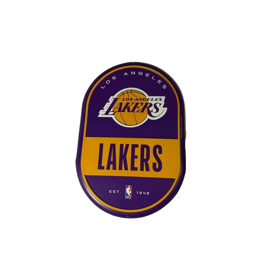 New Los Angeles Lakers NBA Wall Plaque Sign 14x10 Open Road Brands Decor